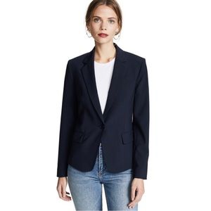 Theory Gabe deep navy blazer size 12
